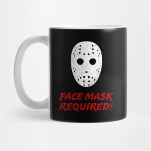 Jason face mask required Mug